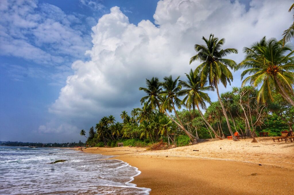 În Decembrie, în Sri Lanka într-o parte a insulei este idilic de senin, în cealaltă sunt furtuni și vijelii pe întreaga durată a lunii. (Tangalle, Sri Lanka)